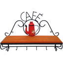 Ver imagem 4 de Prateleira porta café de parede decoração rústica para cozinhas, áreas gourmet, comércios com espaço