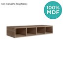 Ver imagem 4 de Aereo Nicho Garrafeiro Mdf 80 Cm Kali 16683 Carvalho Toq Nicioli