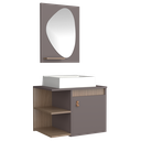 Ver imagem 2 de Conjunto Gabinete de Banheiro Suspenso Nuance 60 Cm