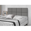 Ver imagem 1 de Cabeceira para Cama Casal Estofada 1.40M Cinza Lisa - Rede Móveis