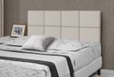 Ver imagem 1 de Cabeceira para Cama Casal Estofada 1.40M Bege Lisa - Rede Móveis