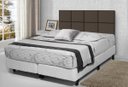 Ver imagem 2 de Cabeceira para Cama Casal Estofada 1.40M Marrom Lisa - Rede Móveis