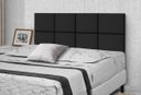 Ver imagem 1 de Cabeceira de Cama Box Casal 1,40M Lisa Preto - Rede Móveis