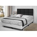 Ver imagem 2 de Cabeceira de Cama Box Casal 1,40M Lisa Preto - Rede Móveis