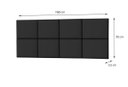 Ver imagem 3 de Cabeceira de Cama Box Casal 1,40M Lisa Preto - Rede Móveis