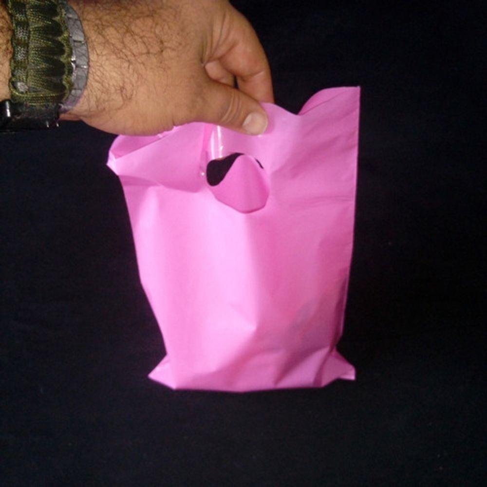 Sacolas Plastica 20x30 Alça Boca de Palhaço 100 Un. Ouro - 7