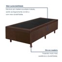 Ver imagem 5 de Cama Box Baú Articulado 188x88x38 Colchoart Marrom