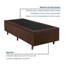 Ver imagem 3 de Cama Box Baú Articulado 188x88x38 Colchoart Marrom
