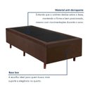 Ver imagem 3 de Cama Box Baú Articulado 188x88x38 Colchoart Marrom