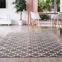 Ver imagem 1 de Tapete Decorativo Sala de Estar Hazard 200x250 Bege/Cinza Gran Belo