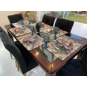 Ver imagem 4 de Kit 30 Guardanapo em Jacquard Rosa Retrô 40x40cm - Atacado