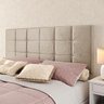 Cabeceira Estofada Suspensa Bia 1.40 Cama Box Casal - Areia - 3