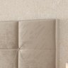 Cabeceira Estofada Suspensa Bia 1.40 Cama Box Casal - Areia - 4