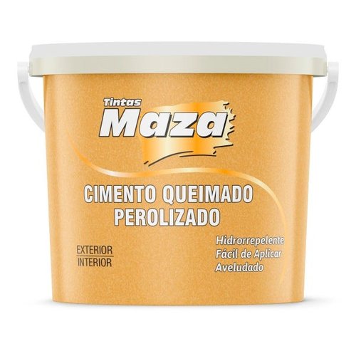 Massa Efeito Cimento Queimado Maza 5,6 Quilos - Cinza claro