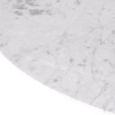 Ver imagem 2 de Mesa Saarinen Lateral Carrara 42cm - Base Branca
