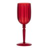 Taça em Acrílico Água e Vinho 275ml Vermelha - 1