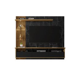 Painel Trend para TV até 60 Polegadas Preto Fosco/Cinamomo/Nero - 2