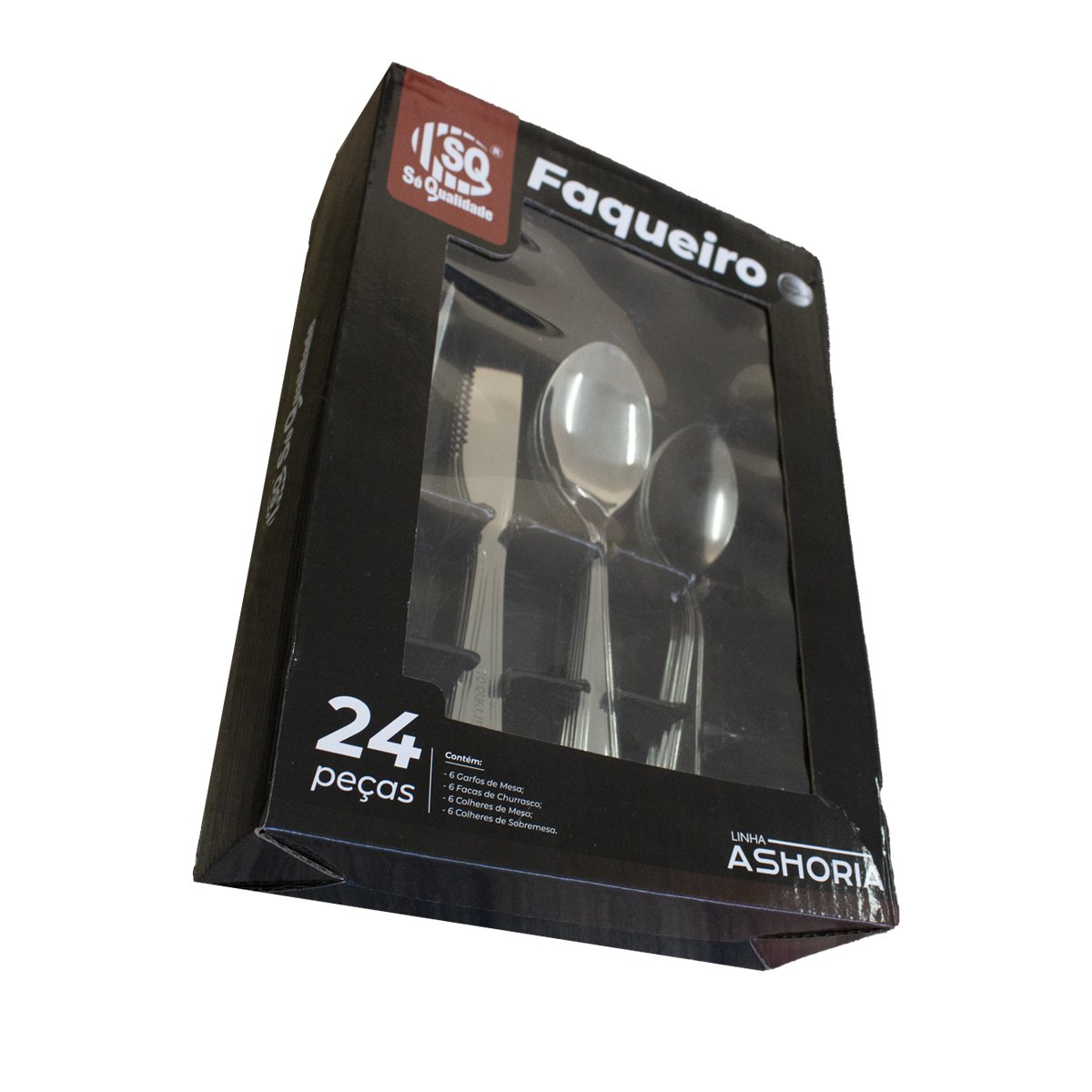 Faqueiro Jogo de Talheres Aço Inox Conjunto 24 Peças Premium - 4