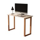 Ver imagem 2 de Escrivaninha Bahamas Mesa para Estudo Pés de Madeira Off White 90cm