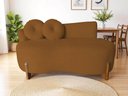 Ver imagem 2 de Namoradeira Lounge Bouclé com 2 Almofadas 150 Cm - Design Moderno e Confortável