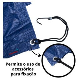 Lona Plástica Impermeável 70Gsm 7,5 x 6 com 2 Cordas 12 Metros Iwlpc756 Importway - 6