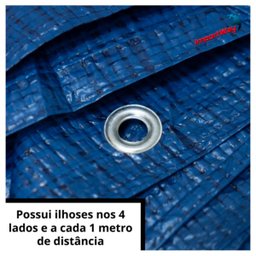 Lona Plástica Impermeável 70Gsm 7,5 x 6 com 2 Cordas 12 Metros Iwlpc756 Importway - 4
