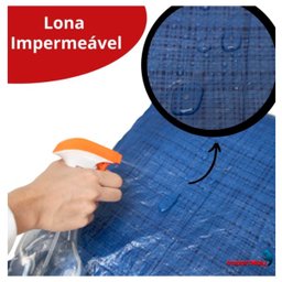 Lona Plástica Impermeável 70Gsm 7,5 x 6 com 2 Cordas 12 Metros Iwlpc756 Importway - 5