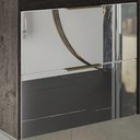 Ver imagem 4 de Gabinete Balcão Suspenso Frente Espelho Lavatório Califórnia Banheiro 1 Porta 1 Gaveta Marrom