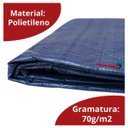 Ver imagem 3 de Lona Plástica Impermeável 70gsm 6 x 4 Metros Azul IWLP64 Importway