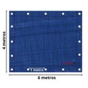 Ver imagem 2 de Lona Plástica Impermeável 70gsm 6 x 4 Metros Azul IWLP64 Importway
