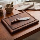 Ver imagem 2 de Kit Churrasco Tábua Madeira Maciça Faca 4"