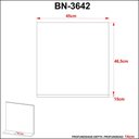Ver imagem 4 de Espelheira para Banheiro Bn3642 45x46,5cm Preto - Tecno
