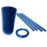 Kit Jardim Cerca aramada Decorativa Revestido com Pvc - Azul - 1