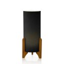 Ver imagem 2 de Luminária de Chão Vitória Pés de Madeira Cúpula em Tecido:preto