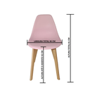 Ver imagem 3 de Cadeira Charles Eames Solid Wood 131pp Rosa