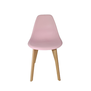 Cadeira Charles Eames Solid Wood 131pp Rosa