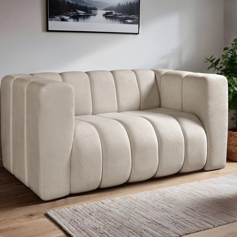 Sofa Mona 2 Lugares Decorativo Moderno Sala de Estar Premium
