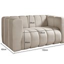 Ver imagem 3 de Sofa Mona 2 Lugares Decorativo Moderno Sala de Estar Premium