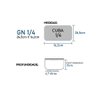 Cuba Gastronomica Gn 1/4 15Cm Inox Para Carro Buffet - Magna - 2