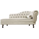 Ver imagem 6 de Kit Diva Recamier Juliana 140cm Lado Esquerdo e 02 Poltronas Classic Linho Bege - Amarena Móveis