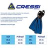 Nadadeira de Mergulho Cressi Pro Light - Azul - XL - 5