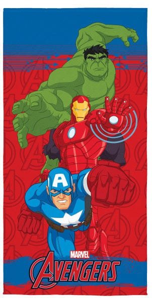 Toalha Aveludada Avengers 70cm x 1,40M com 1 Peça