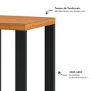 Ver imagem 3 de Mesa de Canto Quadrada Industrial Freijó/preto - Dalla Costa