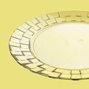 Ver imagem 2 de Prato Grande 26cm Amarelo Crippa Bandeja para Servir Mesa Posta Porções Aperitivos