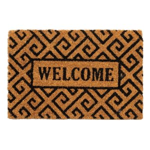 Capacho Fibra de Coco Sergipe 03 Bege-preto 0,30x0,45m