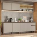 Ver imagem 1 de Armário de Cozinha Completa 240 Cm Nice Madesa 03 Crema