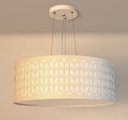 Ver imagem 2 de Lustre Pendente Cúpula Recorte Bege 40X15 2E27 Bivolt