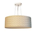 Ver imagem 1 de Lustre Pendente Cúpula Recorte Bege 40X15 2E27 Bivolt