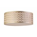 Ver imagem 1 de Luminária Plafon Cúpula Recorte Bronze 40X15 2E27 Bivolt