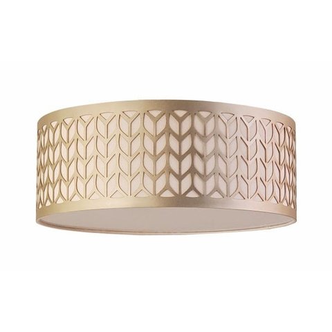 Luminária Plafon Cúpula Recorte Bronze 40X15 2E27 Bivolt